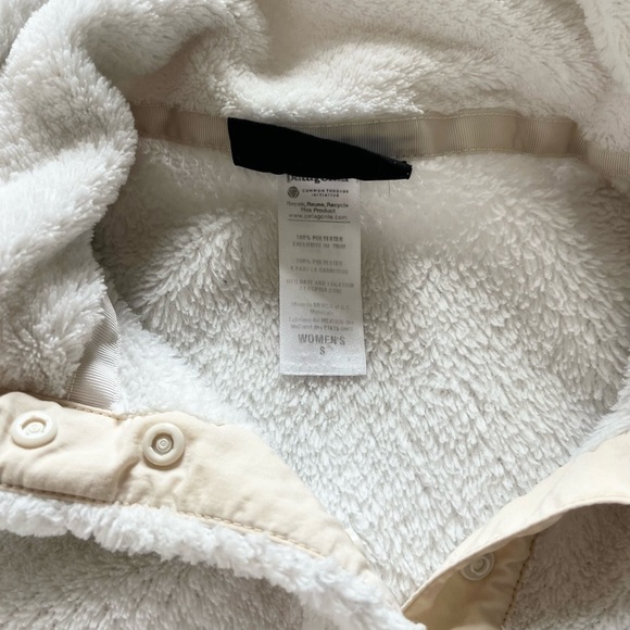 Patagonia Retool Snap-T Pullover Fleece Size Small Cream - Picture 4 of 9